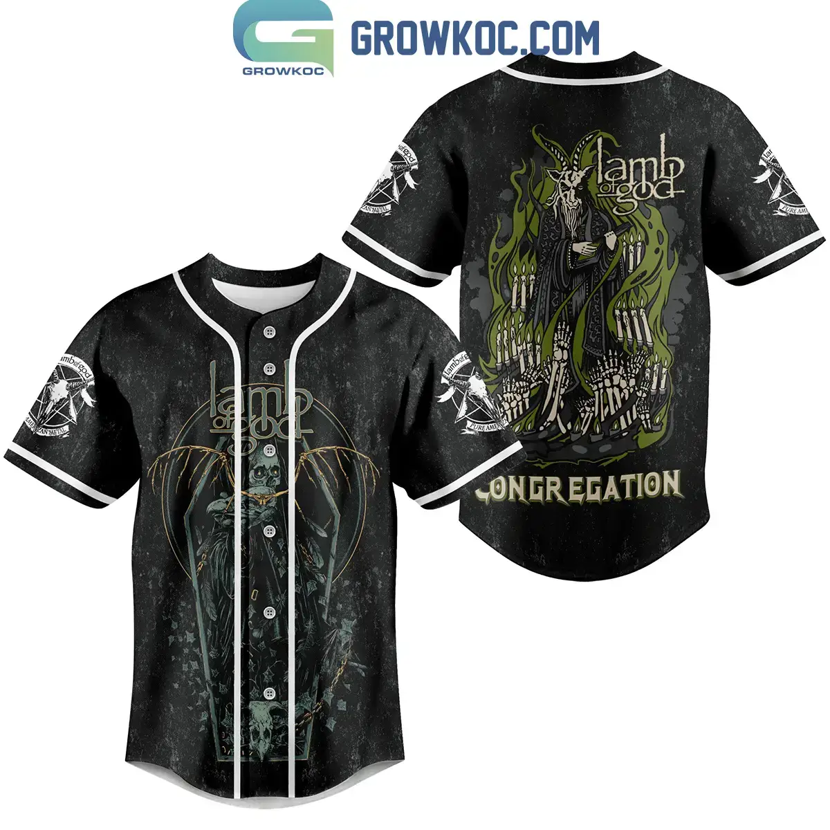 Lamb Of God The Congregation Personalized Baseball Jersey Image
