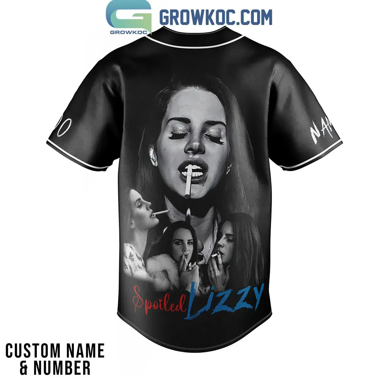 Lana Del Rey Cinnamon Girl Black Version Personalized Baseball Jersey Image