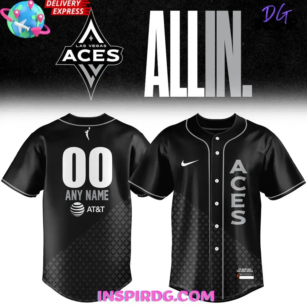 Las Vegas Aces All In 2024 Baseball Jersey Image