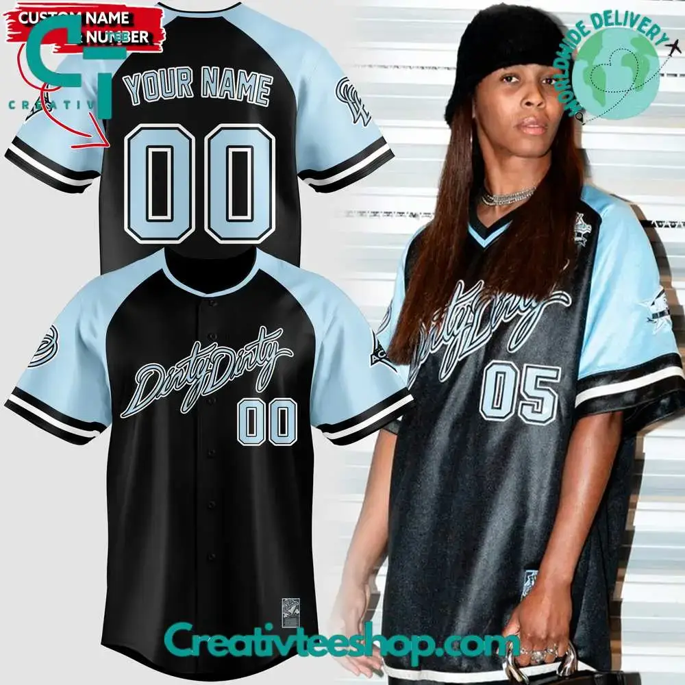 Las Vegas Aces Wnba Dirty Dirty Baseball Jersey Image