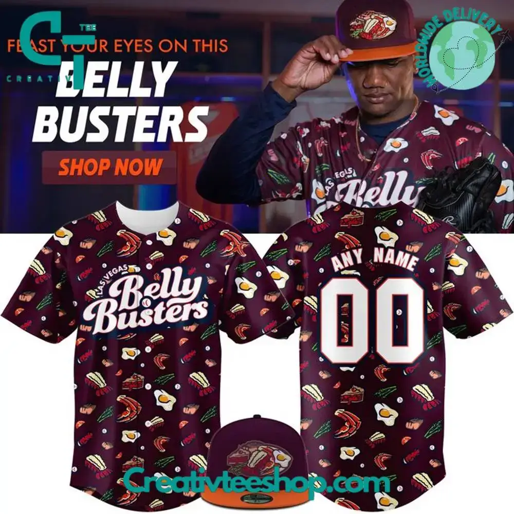 Las Vegas Aviators X Belly Busters 2025 Baseball Jersey Image
