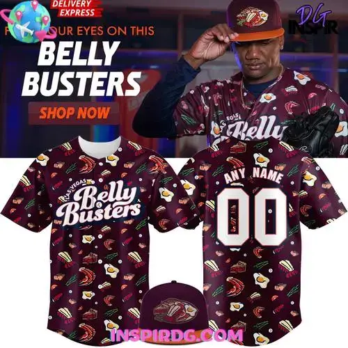 Las Vegas Aviators X Belly Busters 2025 Baseball Jersey Image