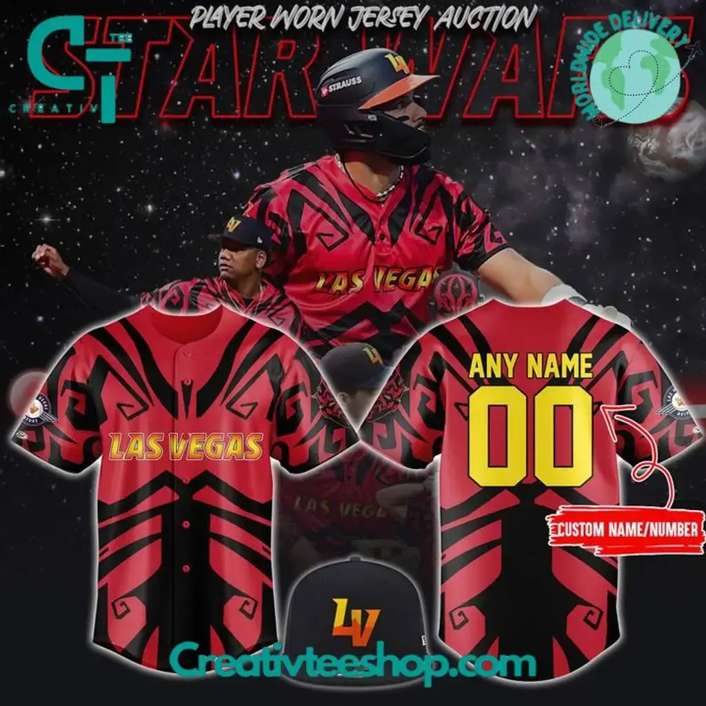 Las Vegas Aviators X Star Wars Night 2025 Personalized Baseball Jersey Image
