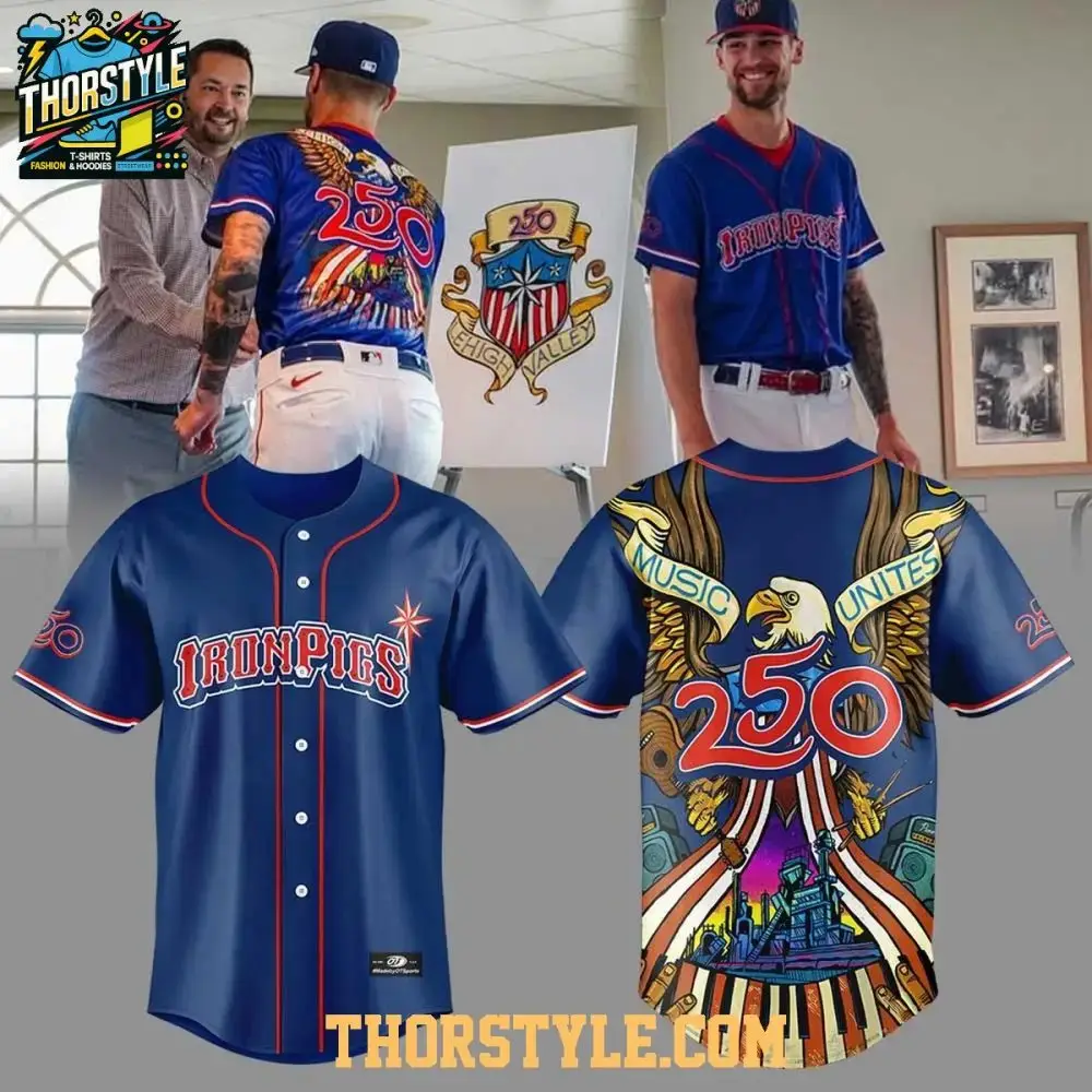 Lehigh Valley Ironpigs America'S 250Th Anniversary 2026 Liberty Ignited Baseball Jersey Image