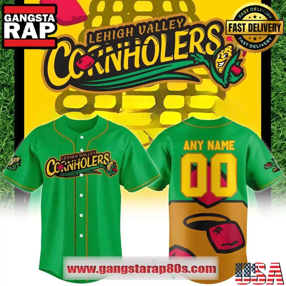 Lehigh Valley IronPigs Cornholers Custom Baseball Jersey Image
