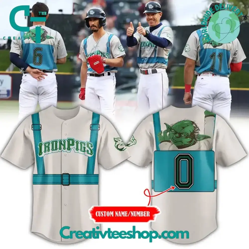 Lehigh Valley Ironpigs Star Wars Night 2025 Personalized Baseball Jersey Image