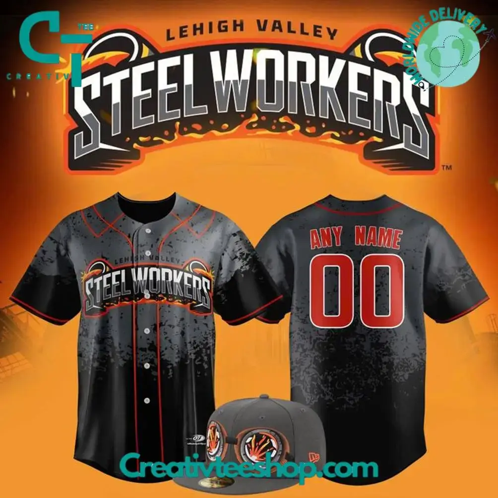 Lehigh Valley Steelworker Special Custom Baseball Jersey Image
