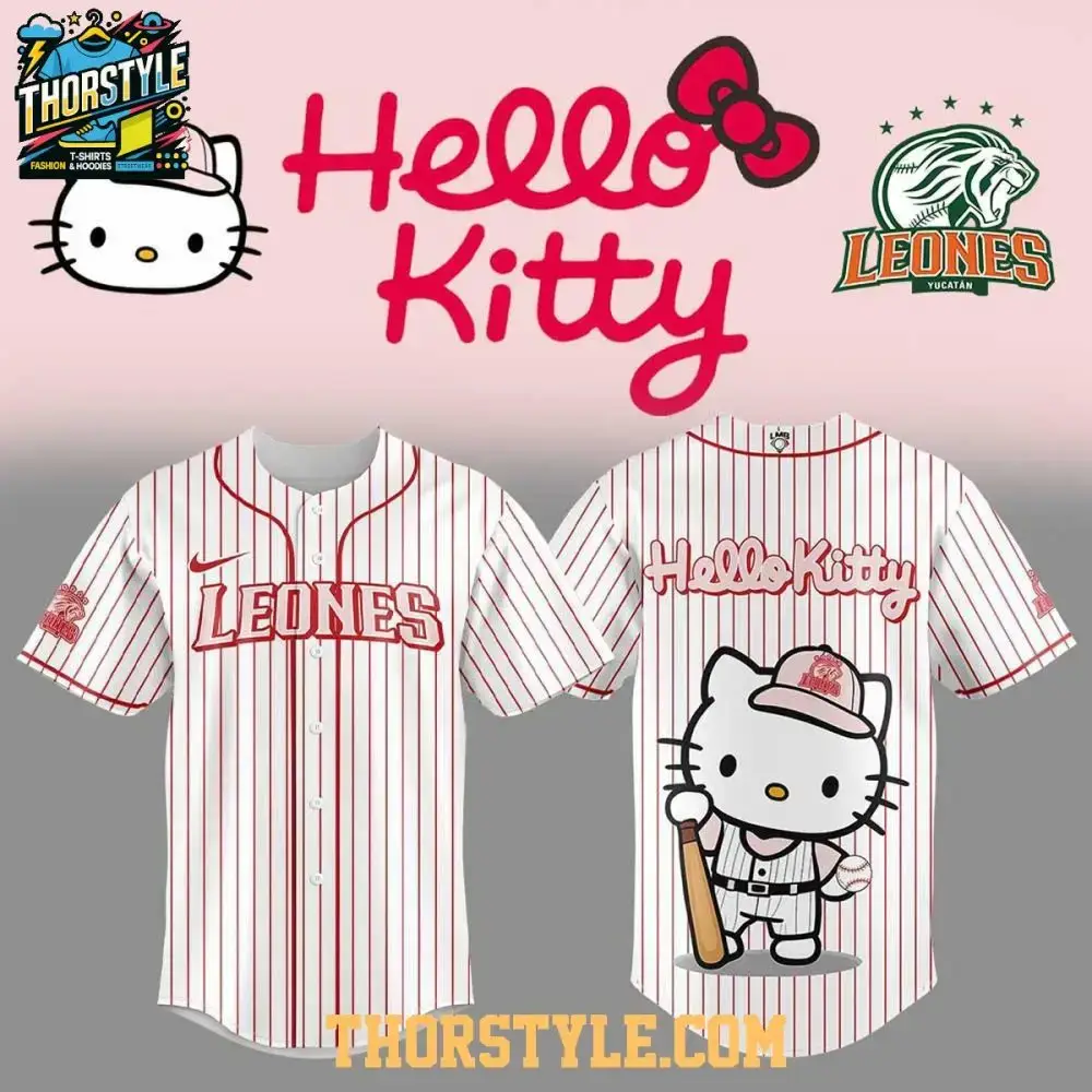 Leones De Yucatán Hola Gatita Hello Kitty 2025 One Team Baseball Jersey Image
