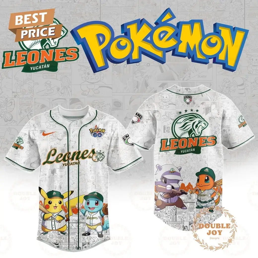 Leones De Yucatan 2025 Pokemon Go Limited Edition Baseball Jersey Image