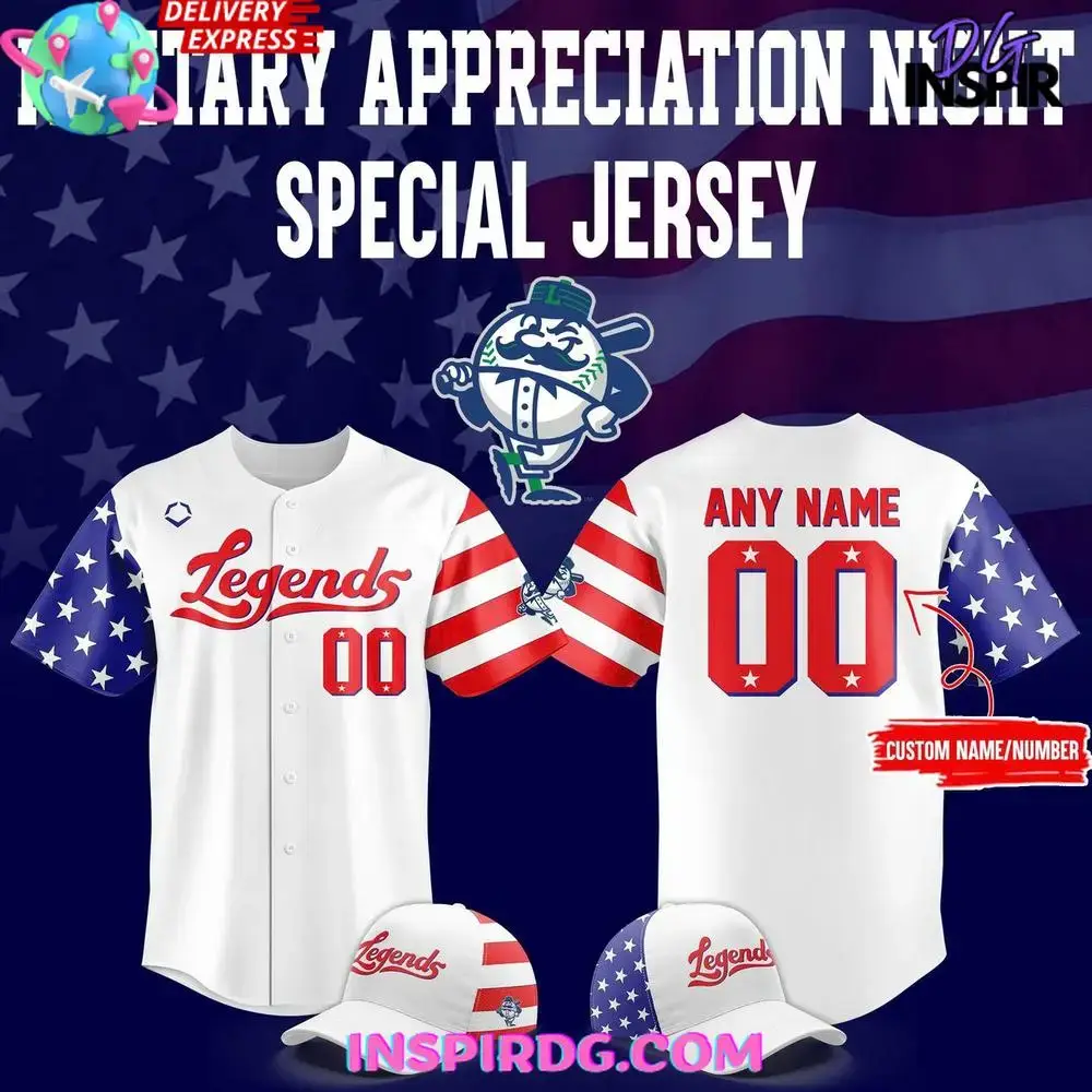 Lexington Legends Military Appreciation Night 2025 Baseball Jersey Image