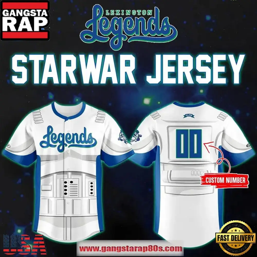Lexington Legends x Star Wars Limited Edition Custom Baseball Jersey Shirt Image