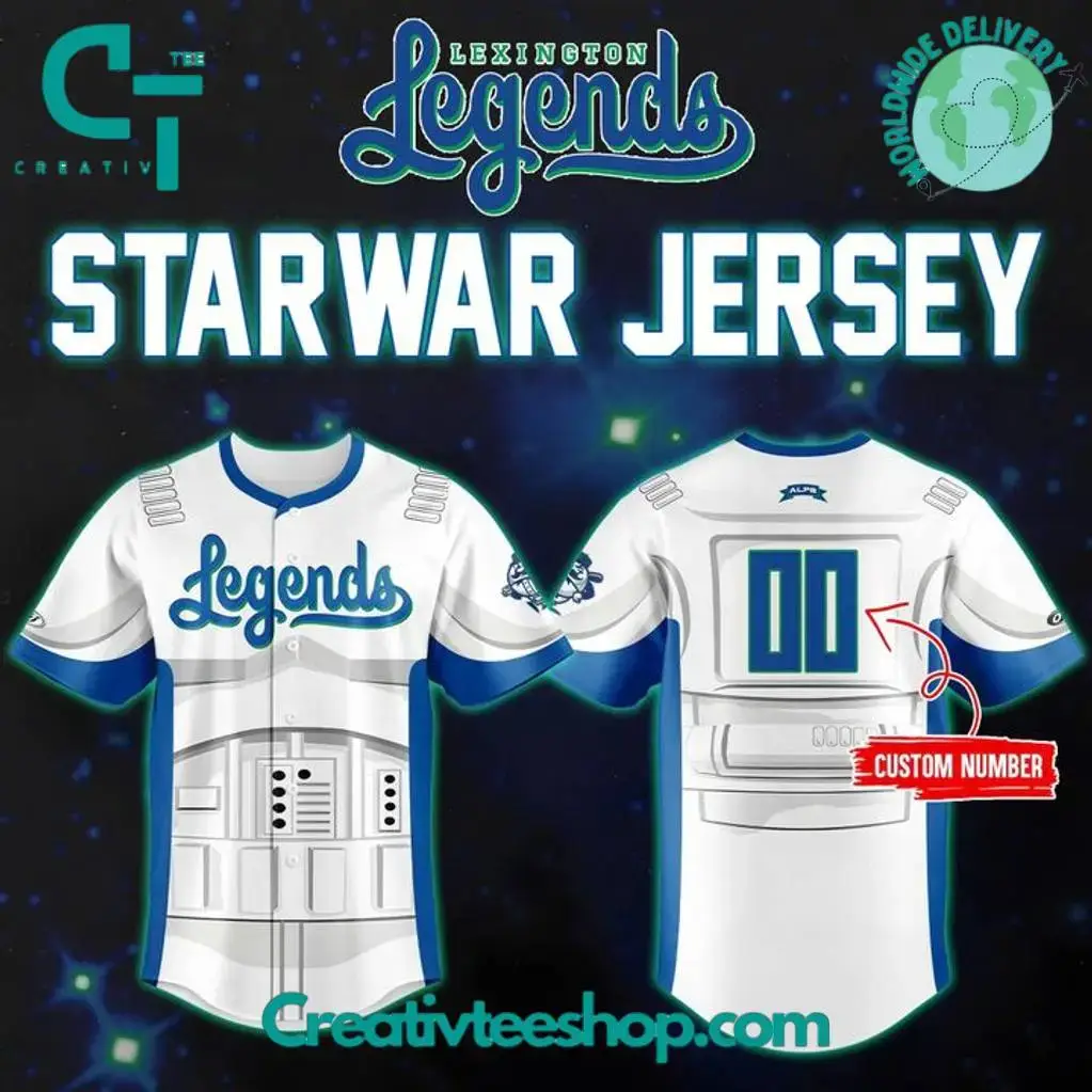 Lexington Legends X Star Wars Night 2025 Personalized Baseball Jersey Image