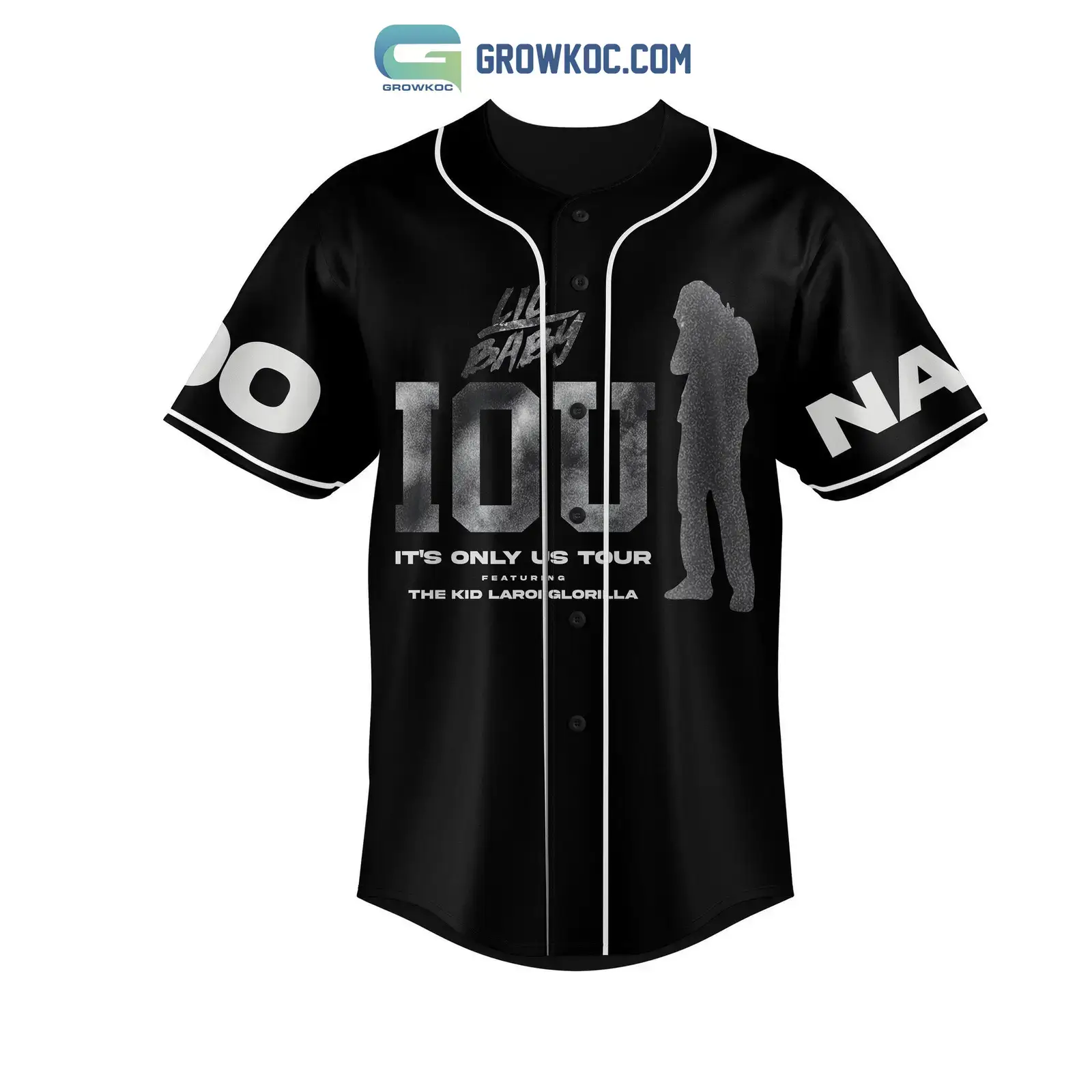 Lil Baby IOS It's Only Us Tour 2023 Personalized Baseball Jersey Image
