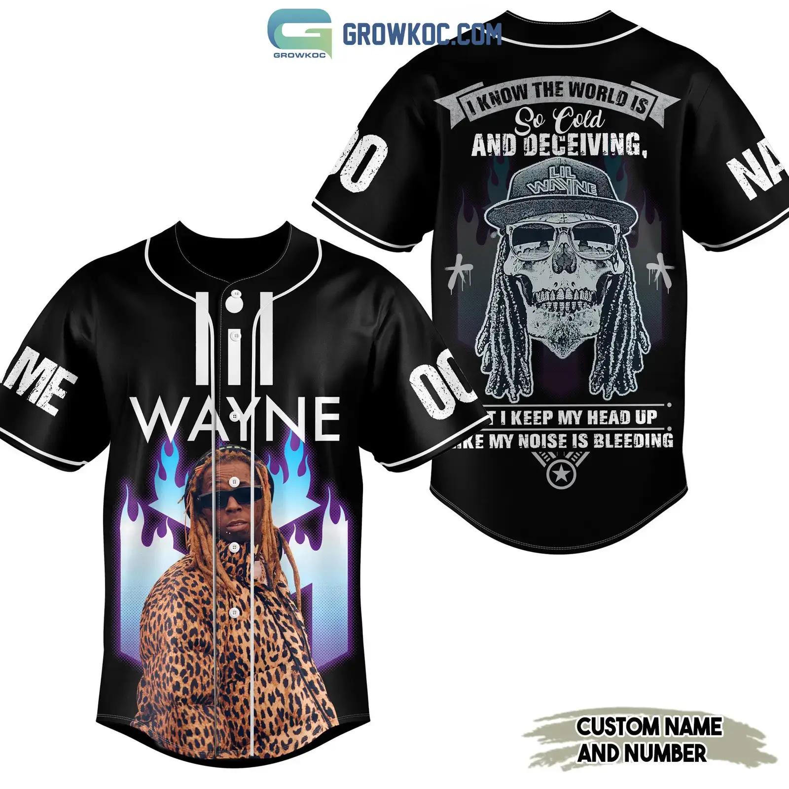 Lil Wayne The World Is So Cold And Deceiving Personalized Baseball Jersey Image