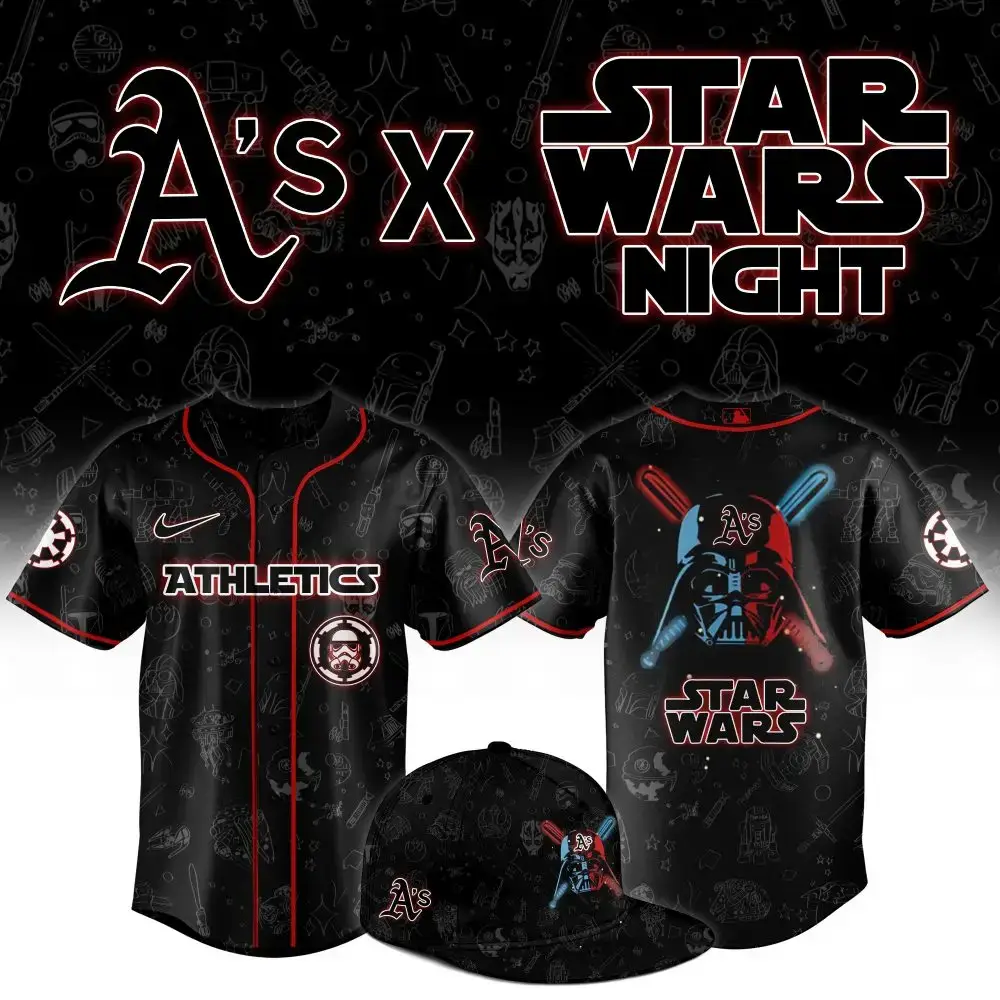 Limited Edition A’S X Star Wars Night Jersey – Ultimate Fan Gear! Image