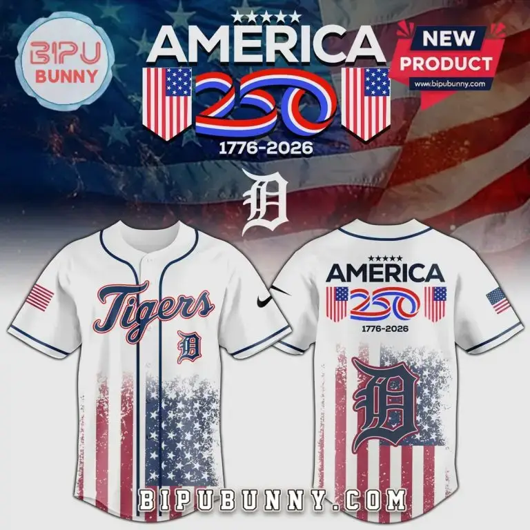 Limited Edition American Celebration Baseball Jersey – Patriotic Design For 250Th Anniversary Image
