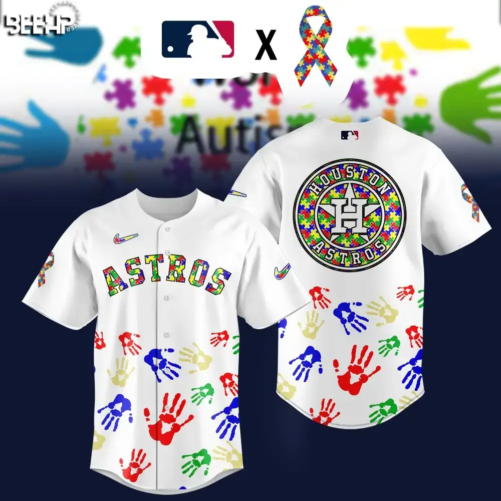 Limited Edition Astros Autism Awareness Jersey - Show Your Support In Style! Image