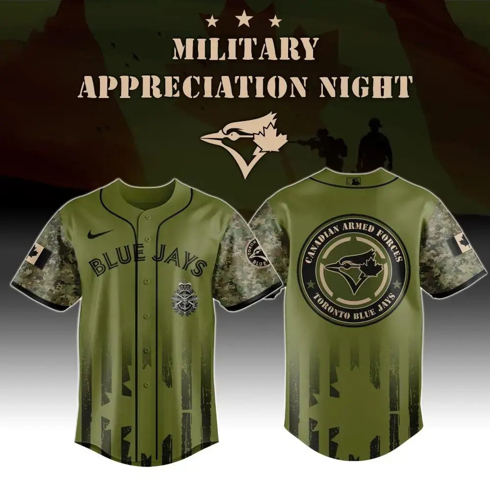 Limited Edition Blue Jays Military Appreciation Jersey - Honor & Support In Style! Image