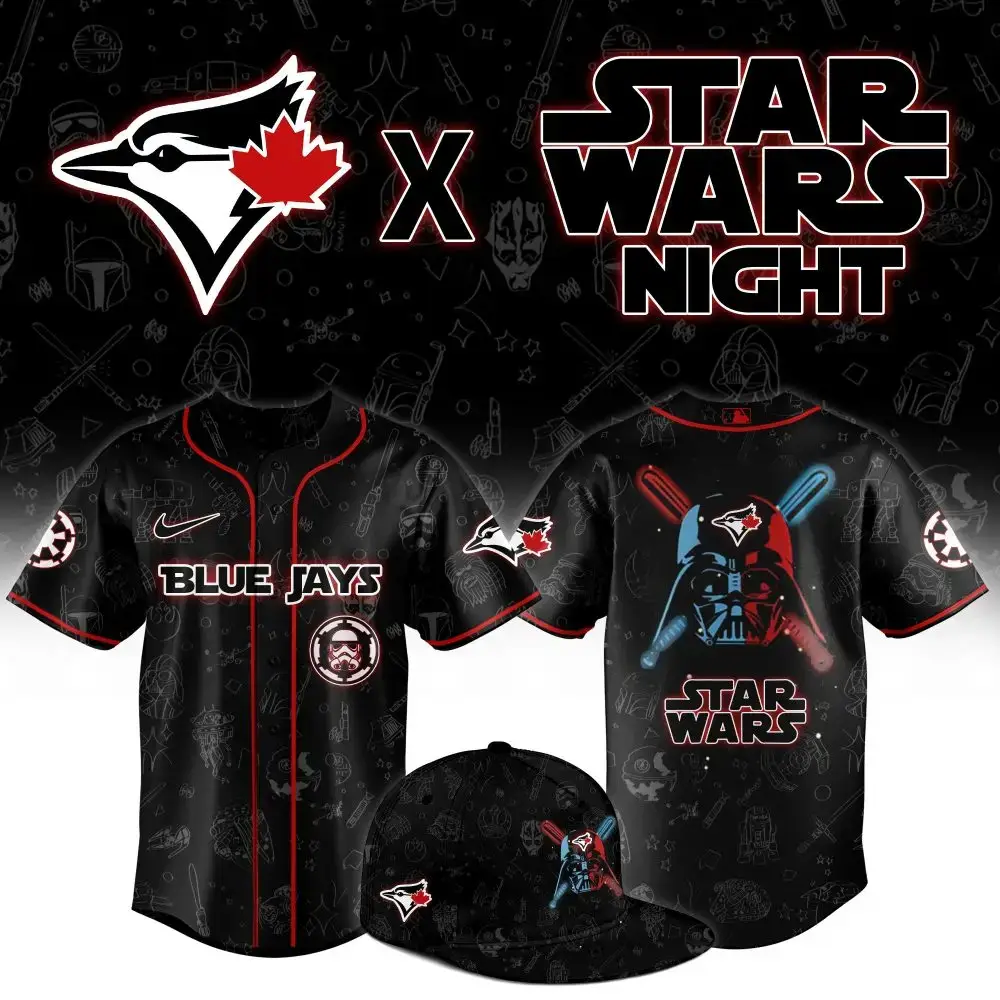 Limited Edition Blue Jays X Star Wars Night Jersey - Ultimate Fan Gear! Image