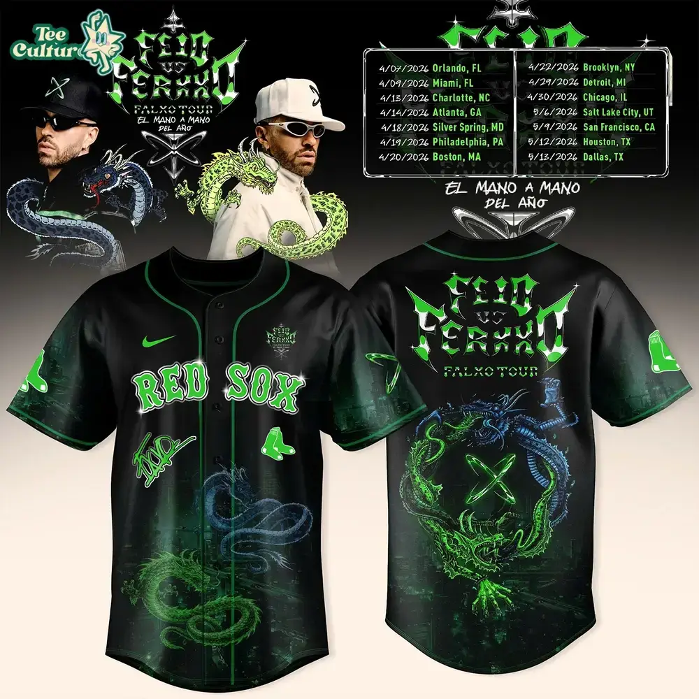 Limited Edition Boston Red Sox x FERXXO Falxo Tour 2026 Jersey Image