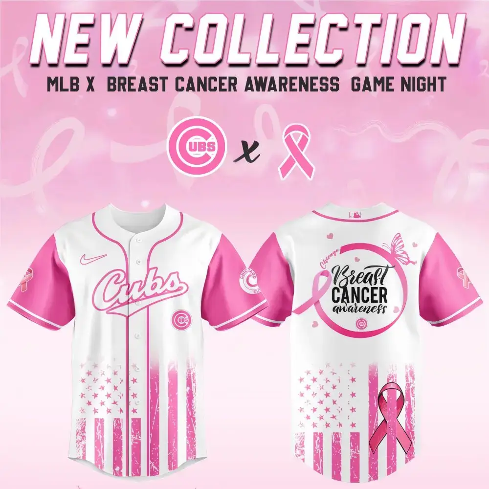 Limited Edition Breast Cancer Awareness Mlb Jersey – Support & Style! Image