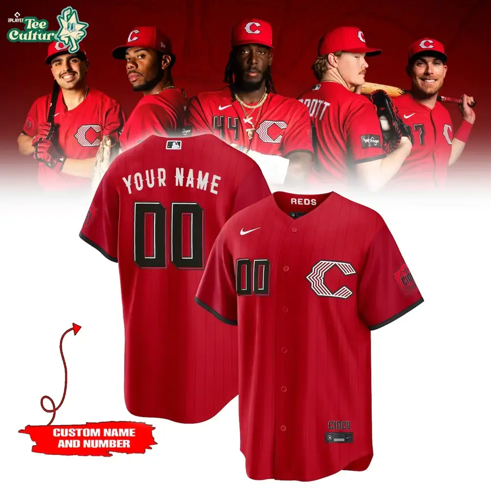 Limited Edition C.Reds 2026 City Connect Stadium Red Baseball Jersey Image