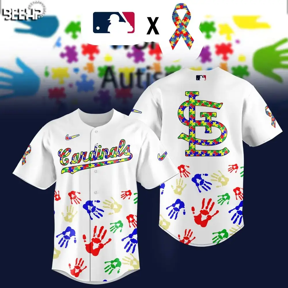 Limited Edition Cardinals Autism Awareness Jersey - Celebrate & Support In Style! Image