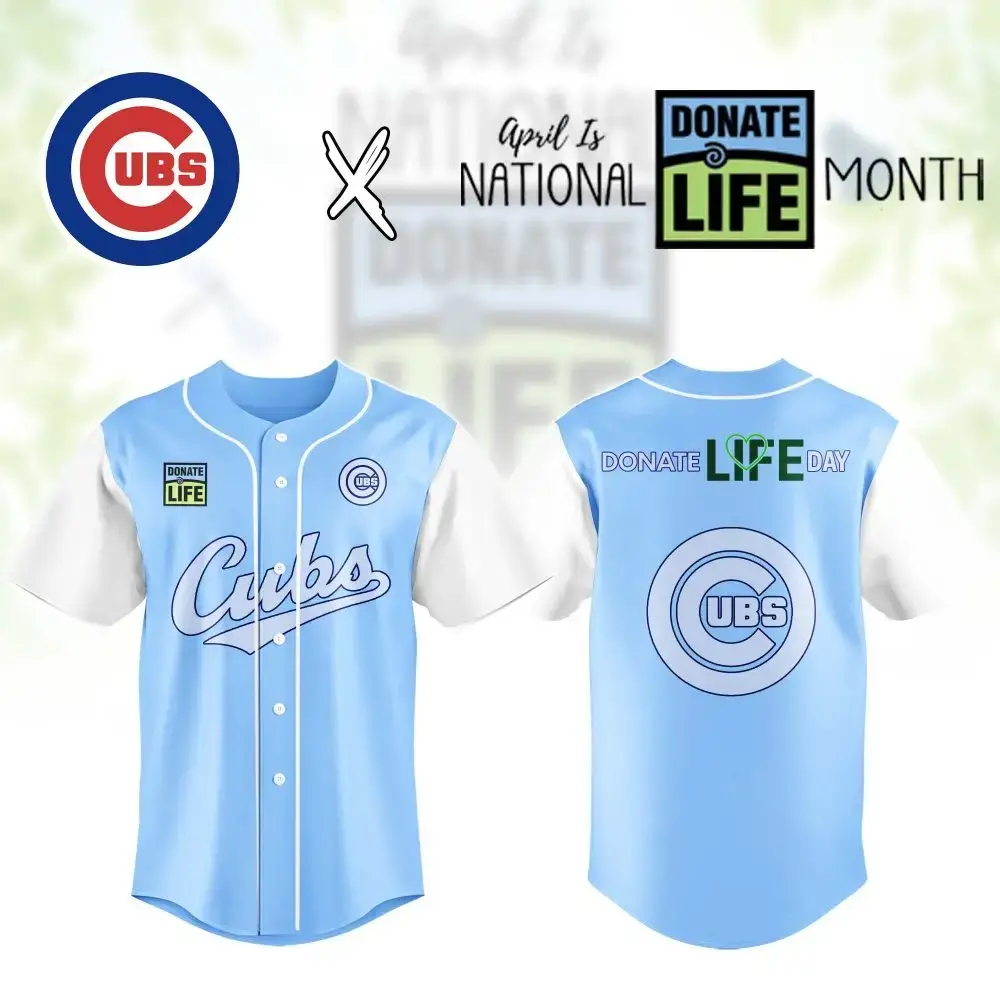 Limited Edition Cubs Jersey - Celebrate National Donate Life Month In Style! Image