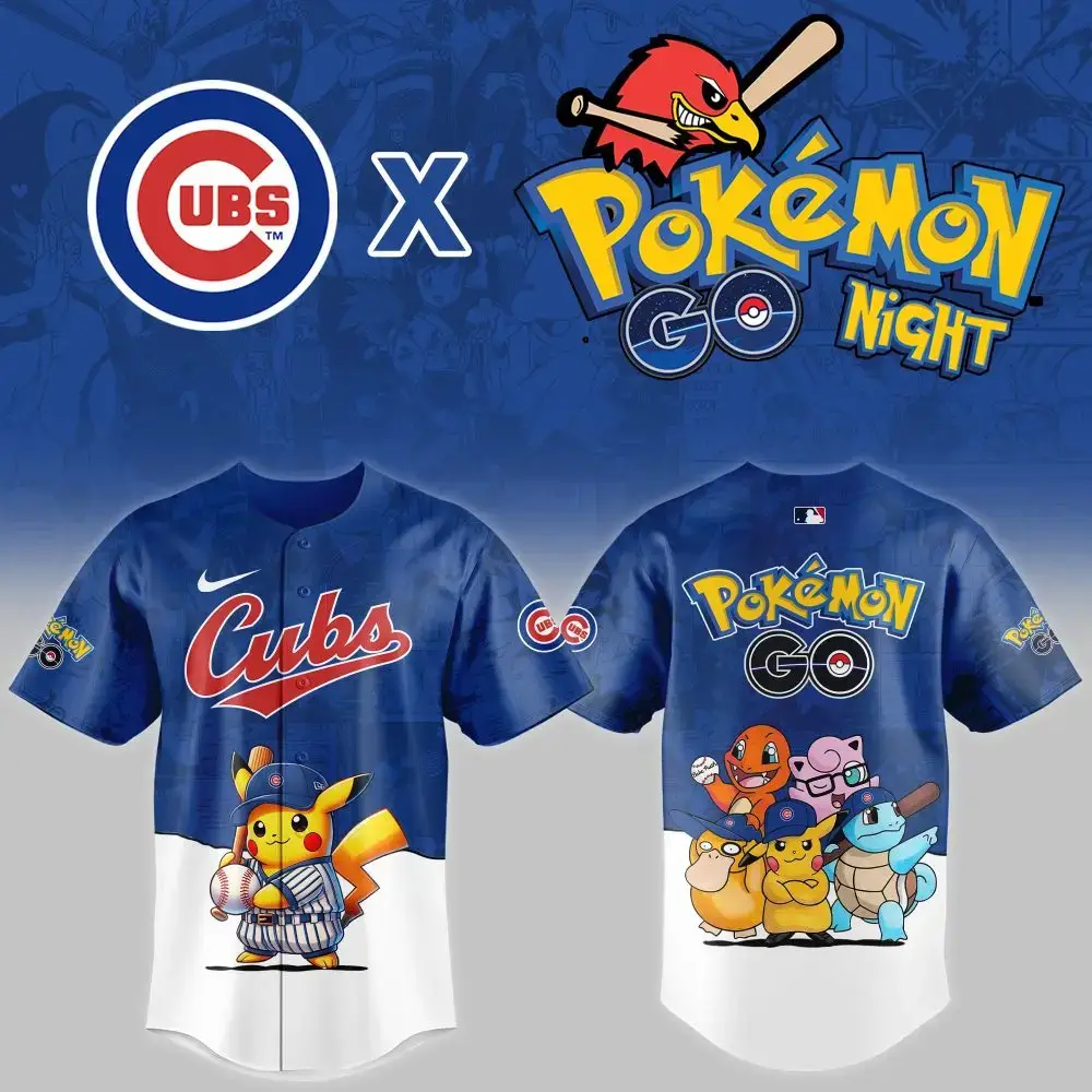 Limited Edition Cubs X Pokémon Go Jersey – Catch Yours Now! Image