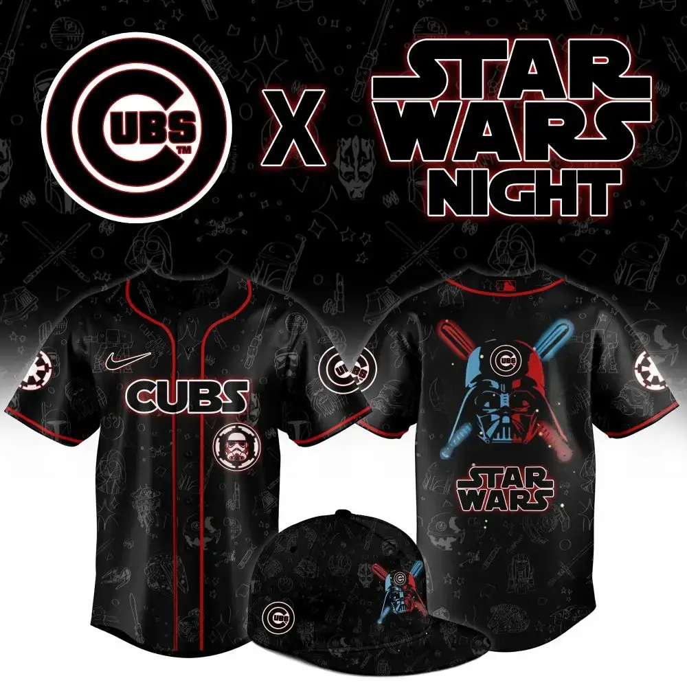 Limited Edition Cubs X Star Wars Night Jersey – Perfect For Fans & Collectors! Image