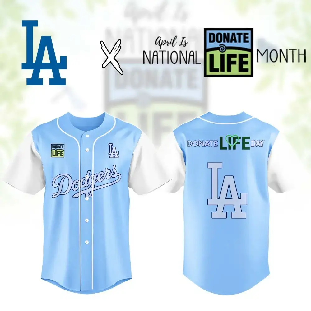 Limited Edition Dodgers Jersey - Celebrate Donate Life Month In Style! Image