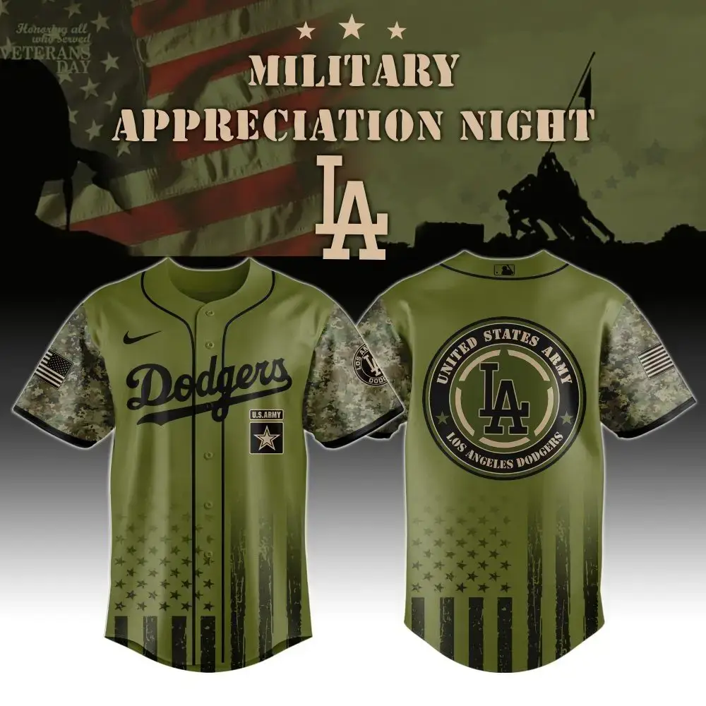 Limited Edition Dodgers Military Appreciation Jersey - Honor Veterans With Style Image