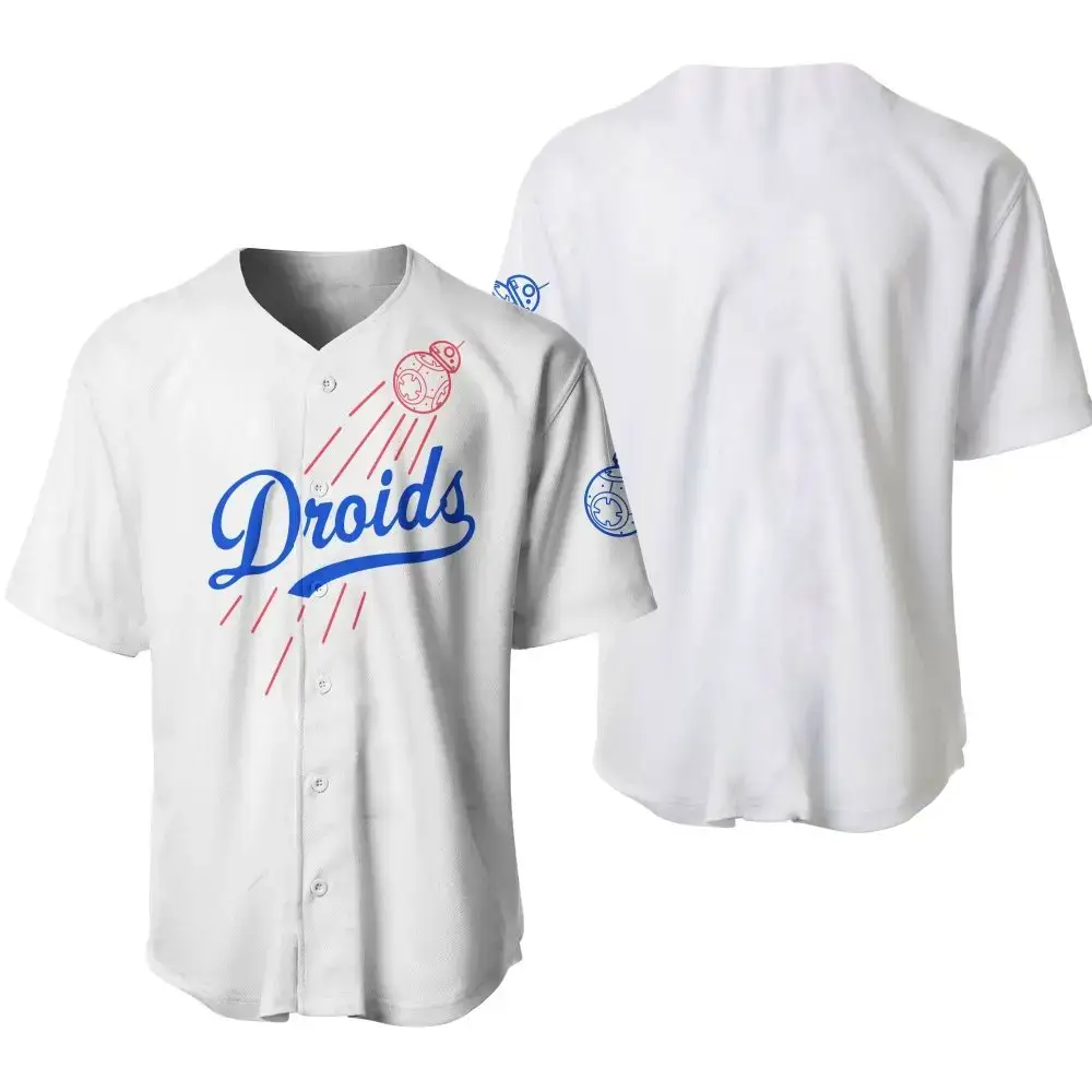 Limited Edition Droids Baseball Jersey - Stylish Fan Apparel For Sports Lovers Image