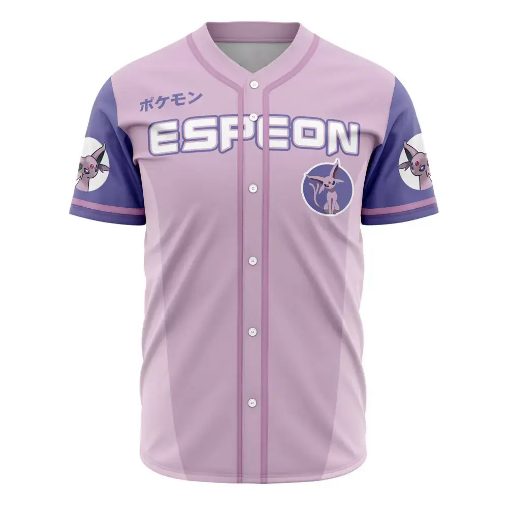 Limited Edition Espeon Baseball Jersey - Stylish Pokémon Fan Apparel Image