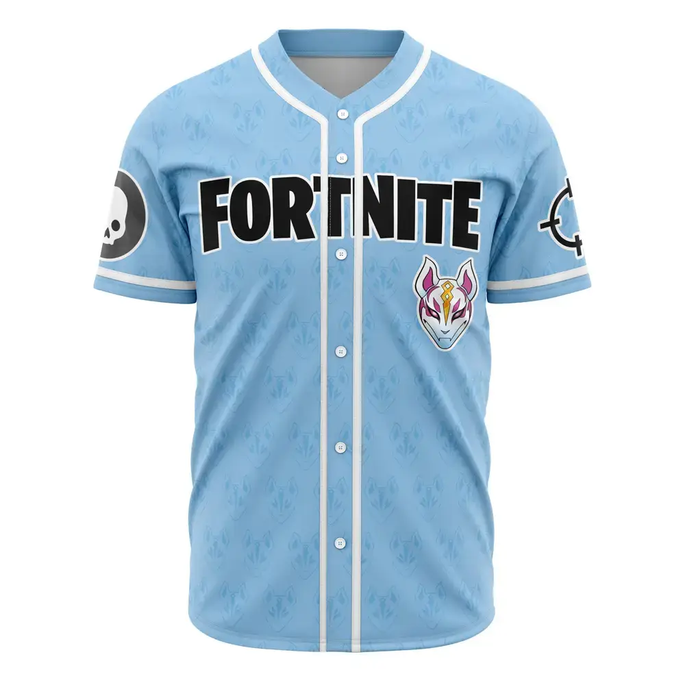 Limited Edition Fortnite Baseball Jersey - Stylish Gamer Apparel For Fans Image