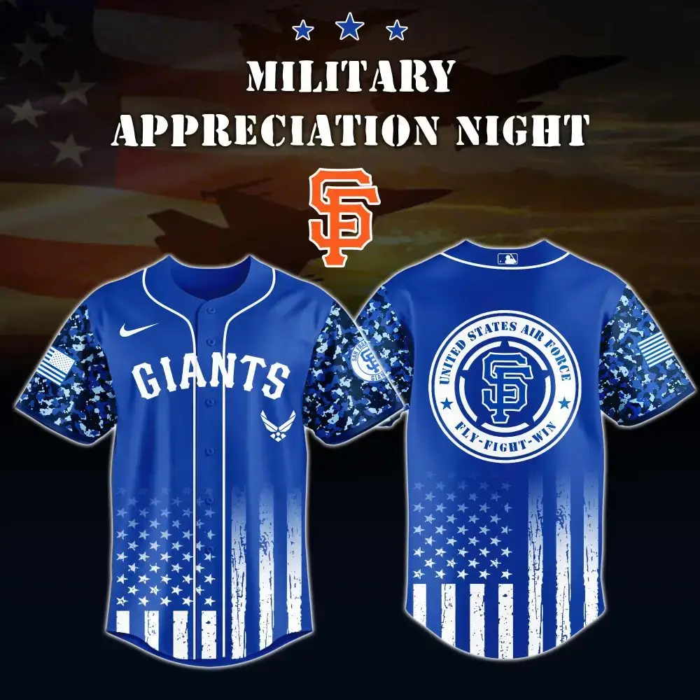 Limited Edition Giants Military Appreciation Jersey - Honor The Air Force In Style! Image