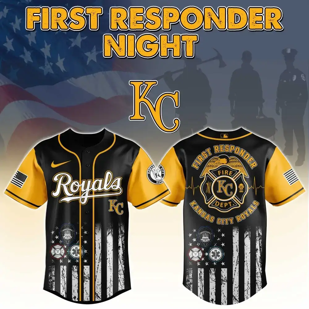 Limited Edition Kansas City Royals First Responder Night Jersey - Honor Heroes In Style Image