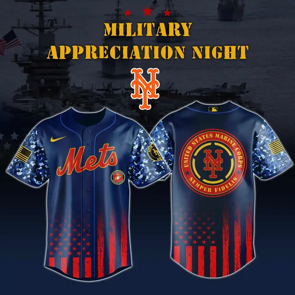Limited Edition Mets Military Appreciation Jersey - Honor & Style Combined Image