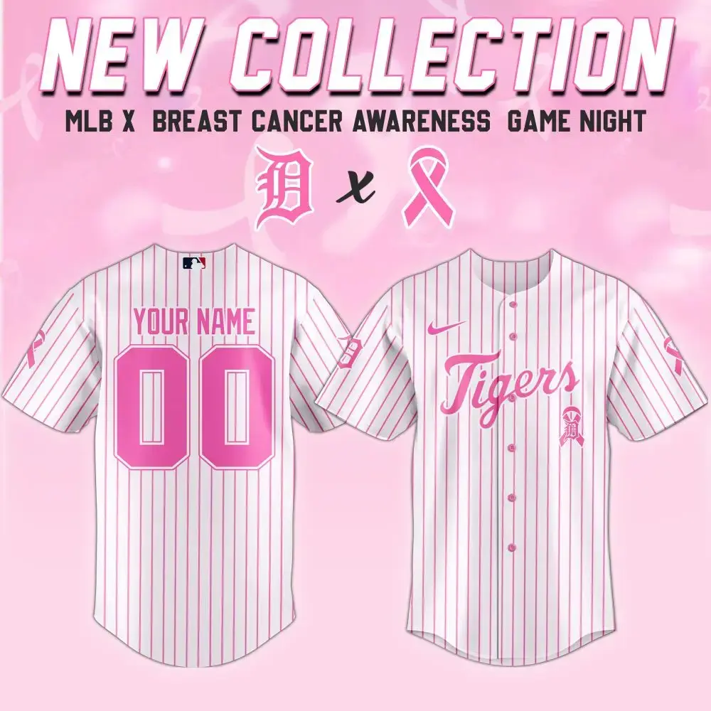 Limited Edition Mlb Pink Ribbon Jersey – Support Breast Cancer Awareness Image