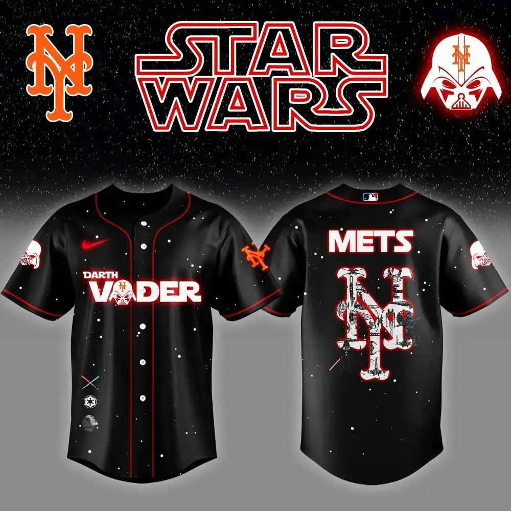 Limited Edition Ny Mets Star Wars Darth Vader Jersey - Unleash The Force! Image