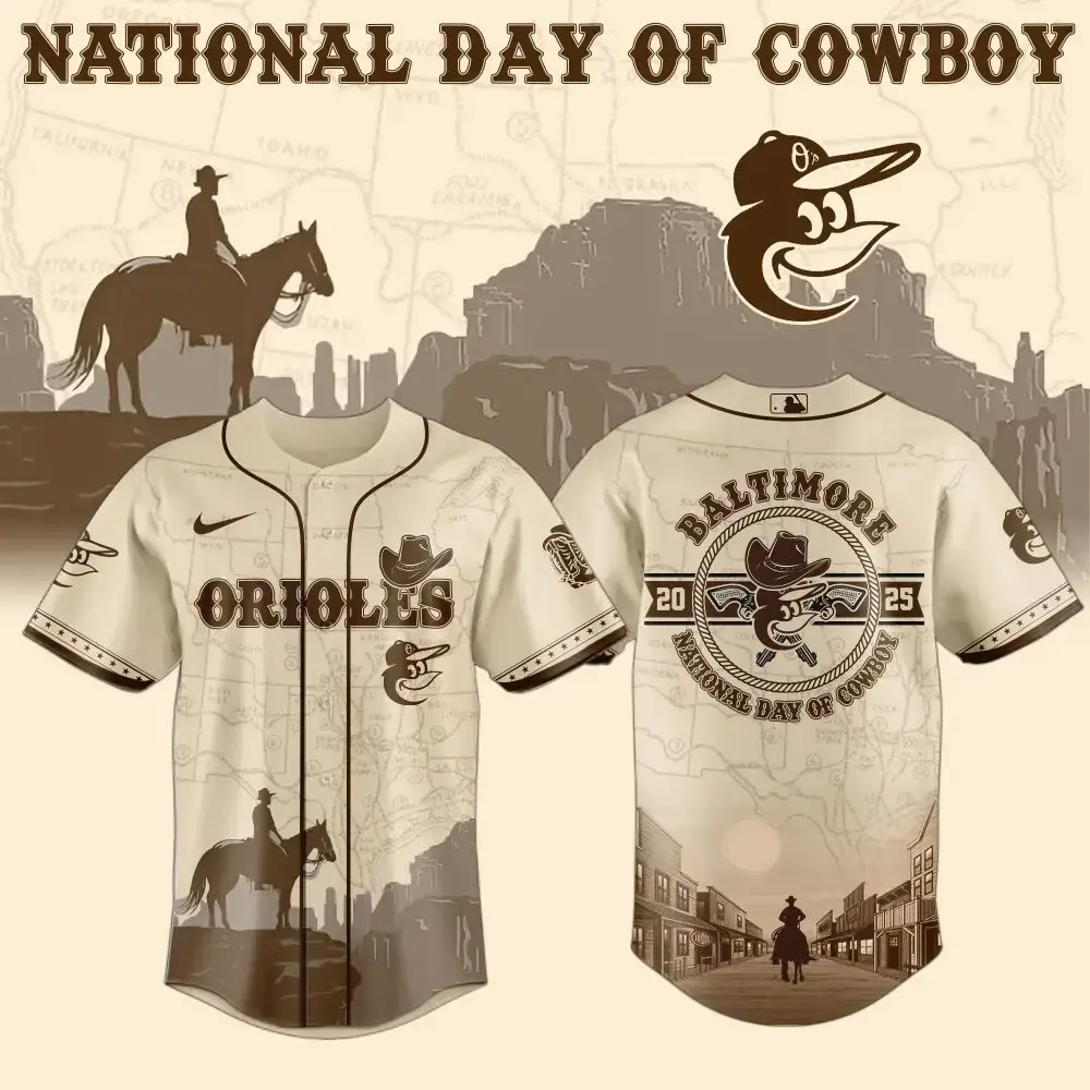 Limited Edition Orioles Cowboy Day Jersey - Celebrate Western Style In 2025! Image
