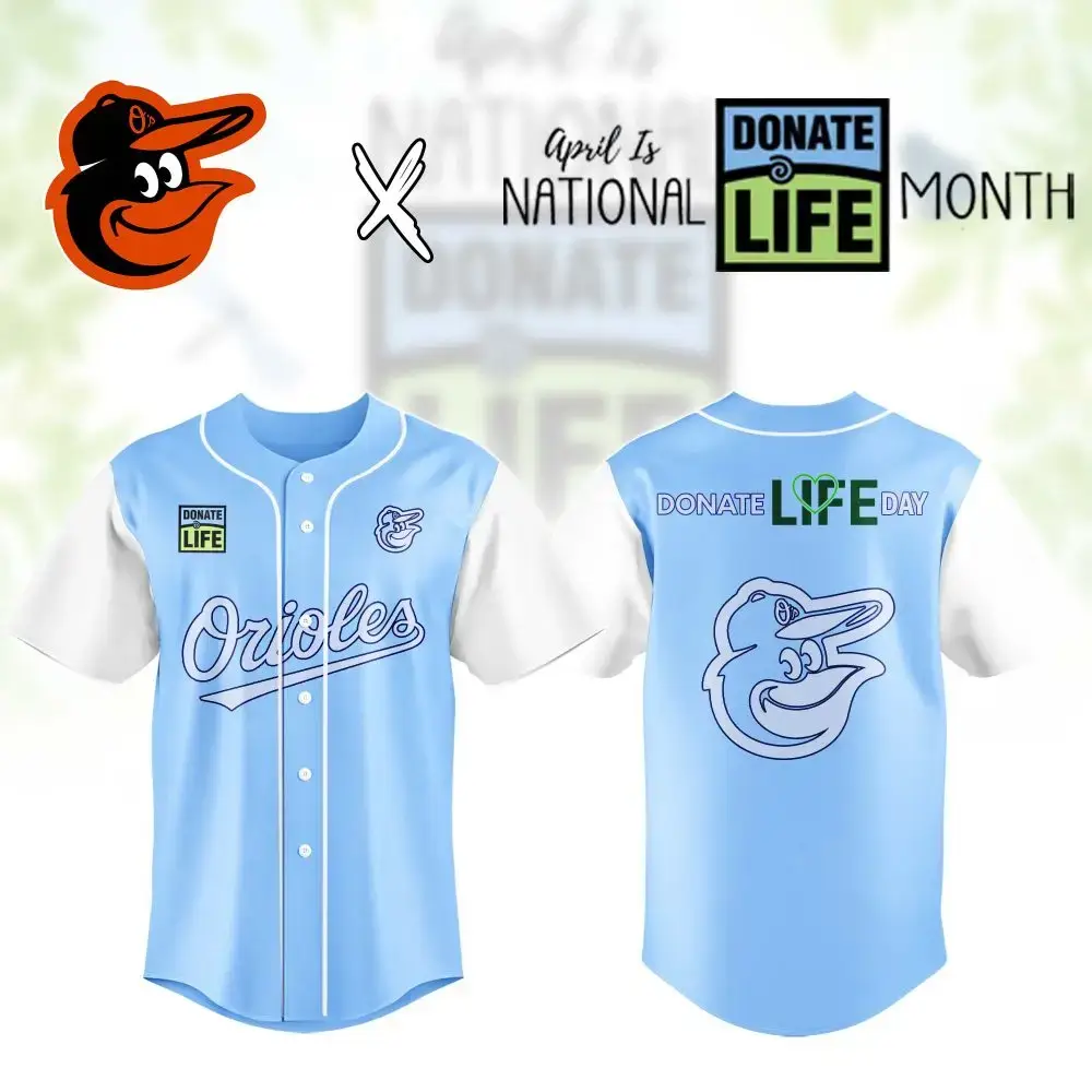 Limited Edition Orioles Donate Life Jersey – Support Organ Donation With Style! Image