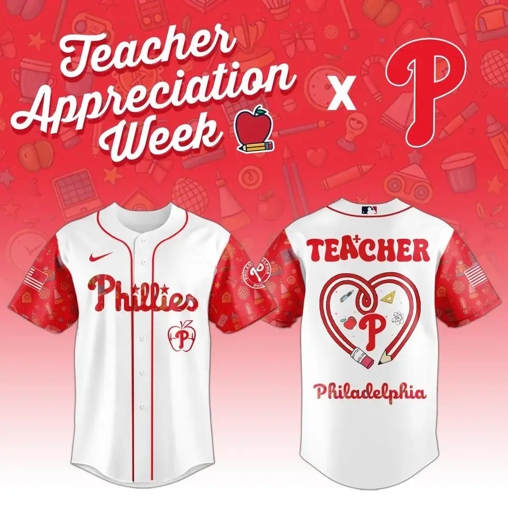 Limited Edition Phillies Teacher Appreciation Jersey – Celebrate Educators In Style! Image