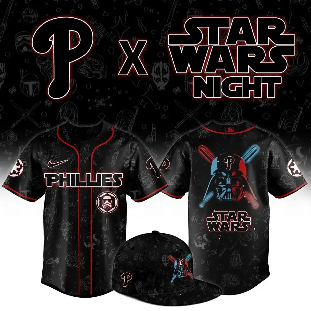 Limited Edition Phillies X Star Wars Night Jersey - Ultimate Fan Gear Image