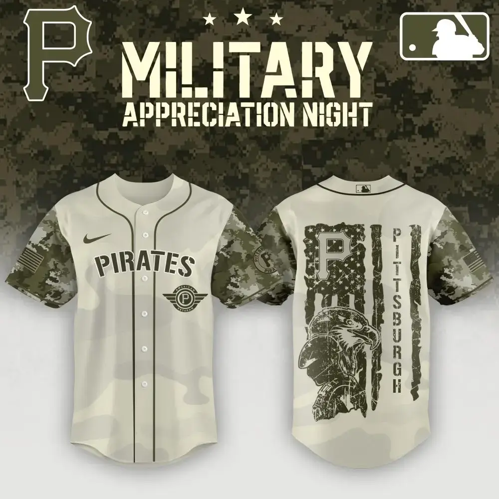 Limited Edition Pirates Military Appreciation Jersey - Honor & Style Combined! Image