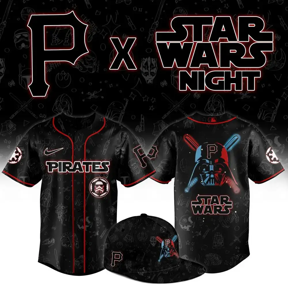 Limited Edition Pirates X Star Wars Night Jersey - Perfect For Fans! Image