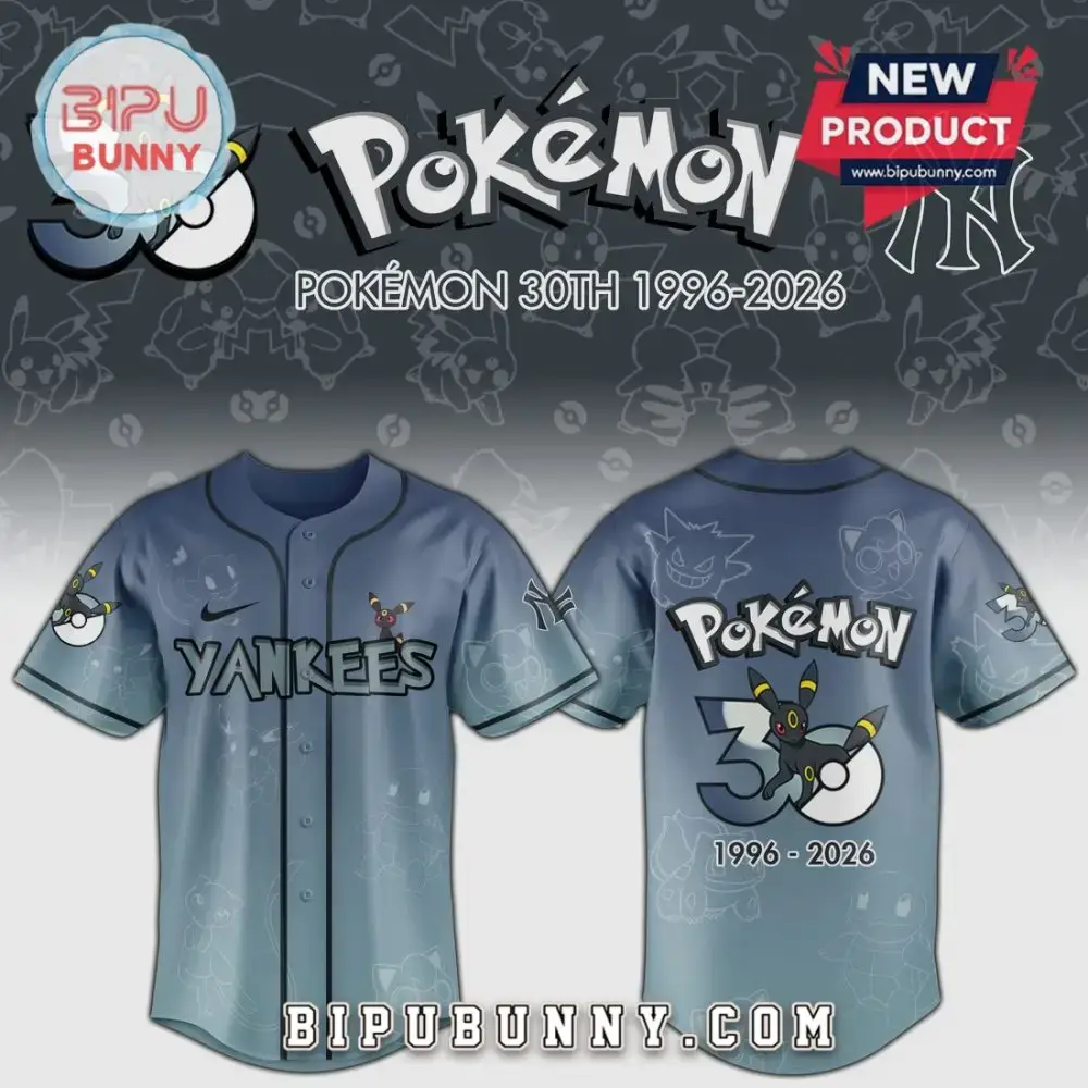 Limited Edition Pokémon 30Th Anniversary Yankees Jersey - Celebrate In Style! Image