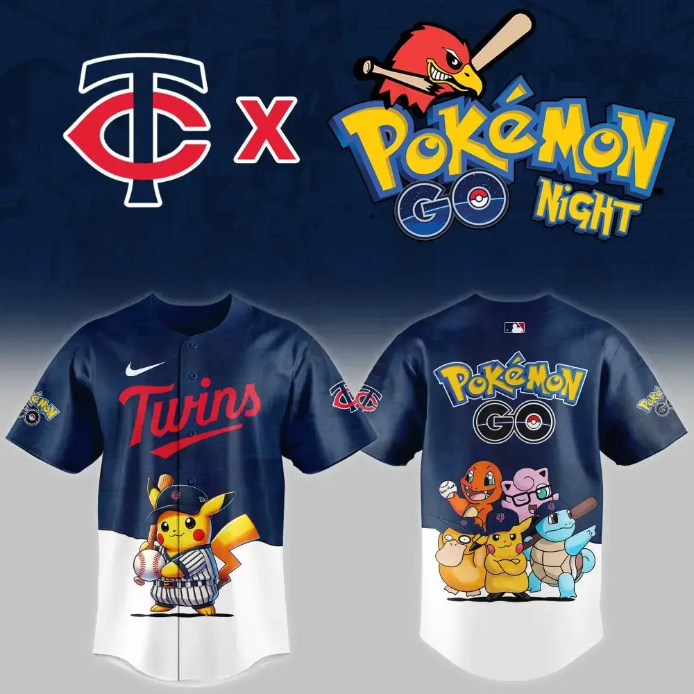 Limited Edition Pokémon Go Night Twins Jersey – Catch 'Em All Style! Image