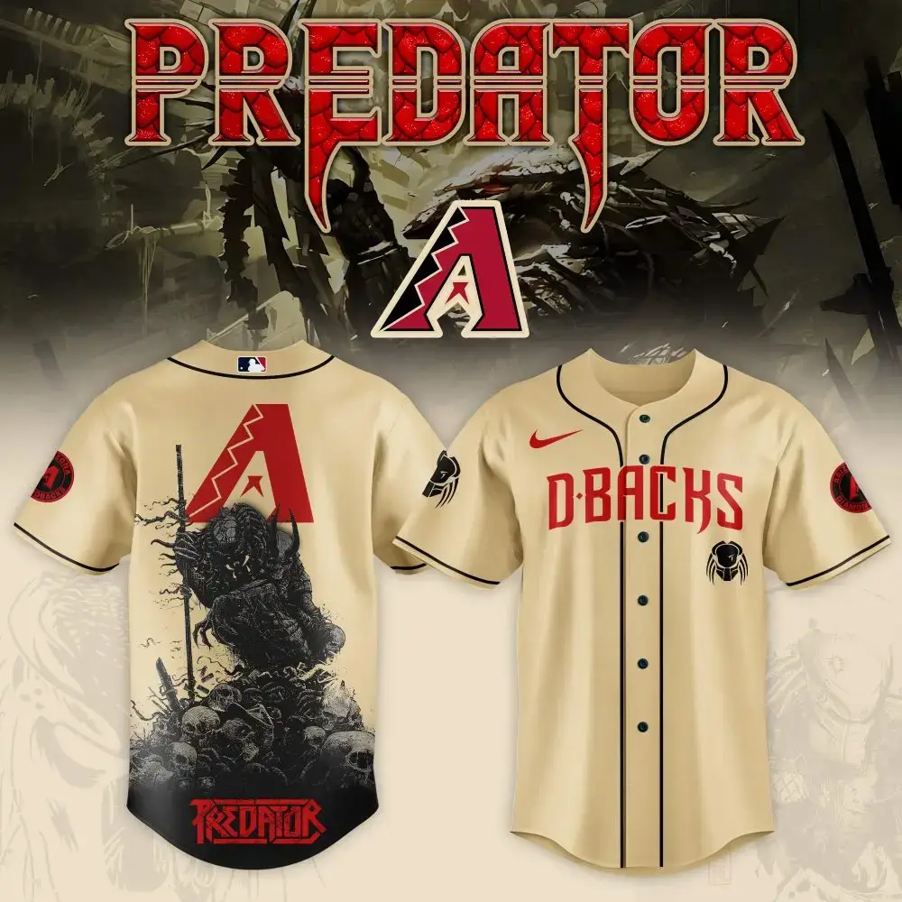 Limited Edition Predator Baseball Jersey - D-Backs Design, Premium Quality! Image