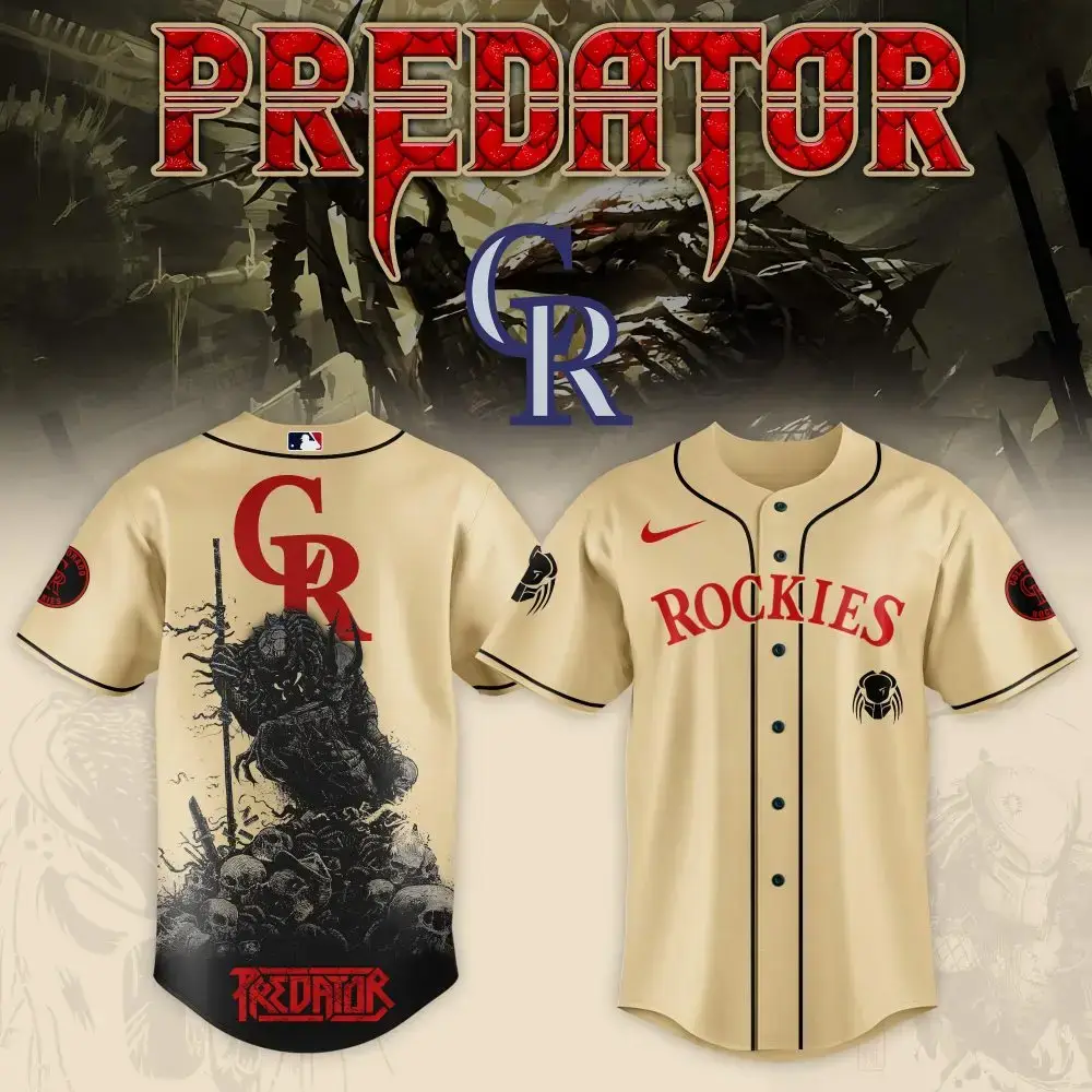 Limited Edition Predator Rockies Baseball Jersey - Unique Design & Premium Quality Image